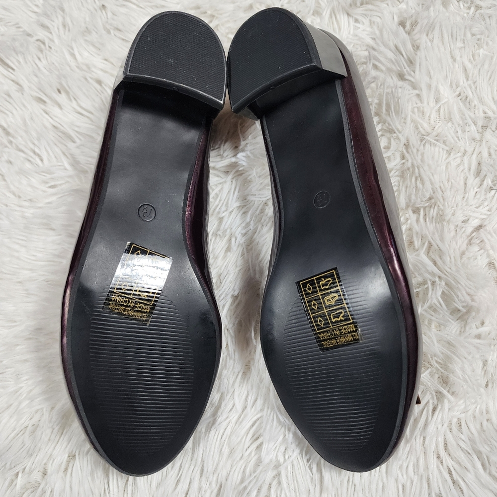 Lady Godiva Shiny Brown Heels 7.5 - Picture 7 of 14